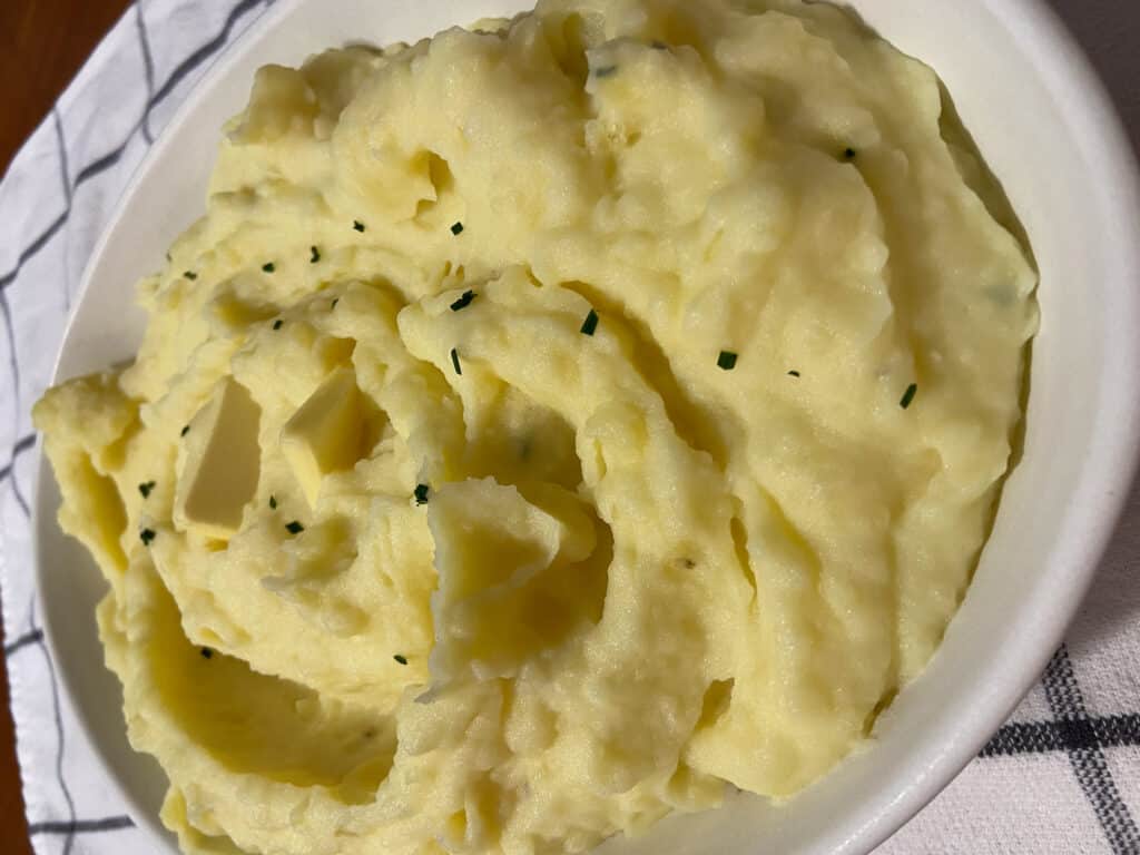 Picture of delicious buttery mashed potatoes