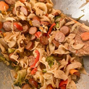 BEST Vegetable Stir Fry (with Andouille Sausage)