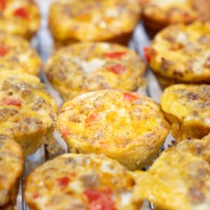 breakfast sausage egg muffins