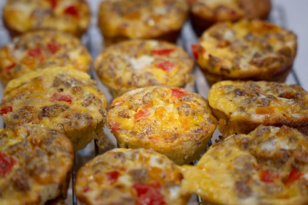 breakfast sausage egg muffins