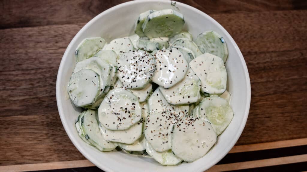 Mom's Fresh Cucumber Salad