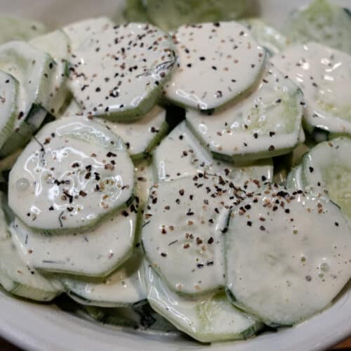 Mom's Fresh Cucumber Salad Recipe