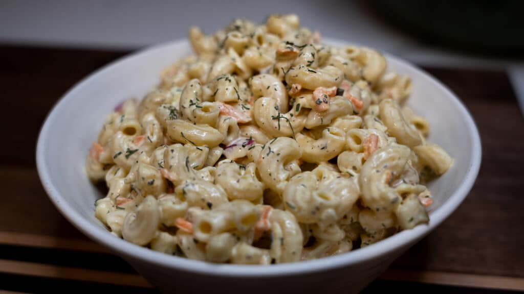 Dill Pickle Macaroni Salad