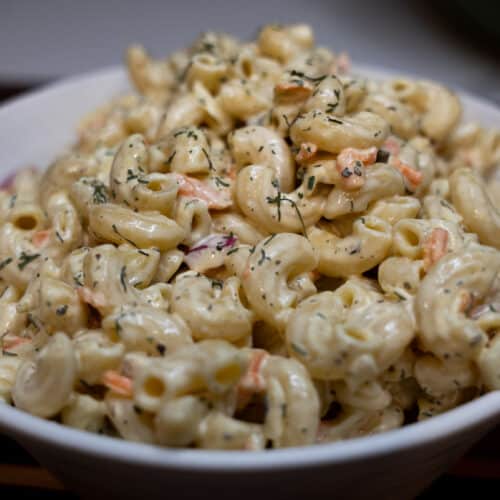 Dill Pickle Macaroni Salad