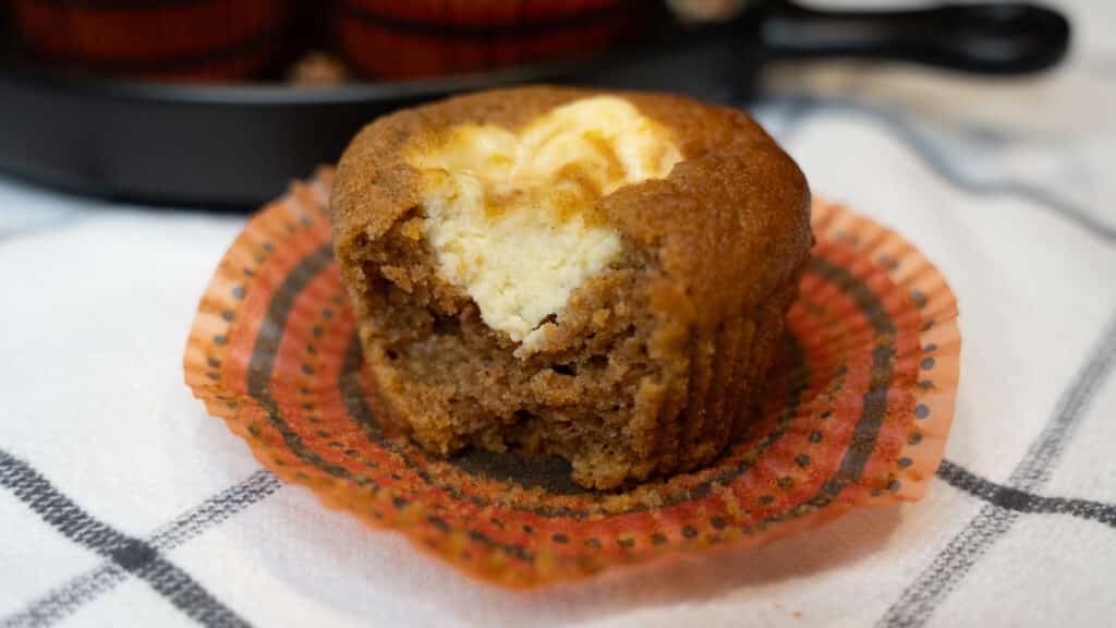 Pumpkin Cream Cheese Swirl Muffins