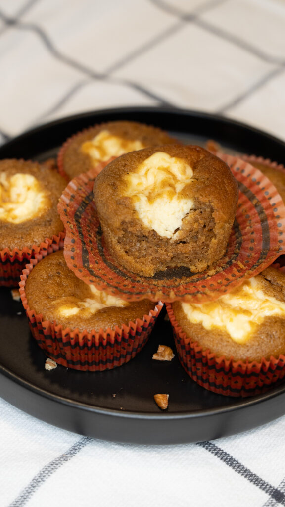 Pumpkin Cream Cheese Swirl Muffins