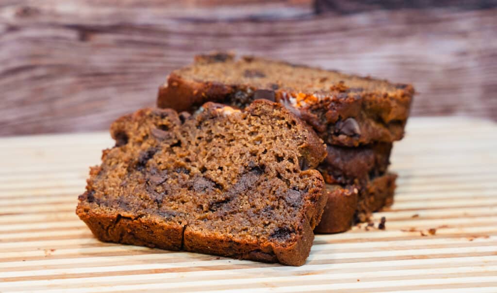 Greek Yogurt Chocolate Chip Pumpkin Bread