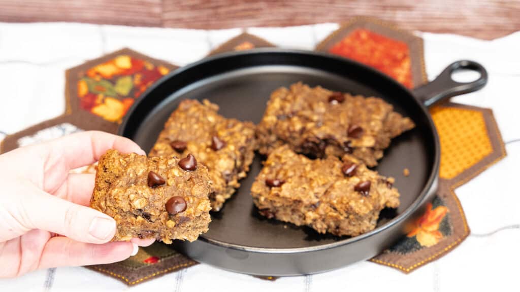 Pumpkin Protein Oatmeal Bars