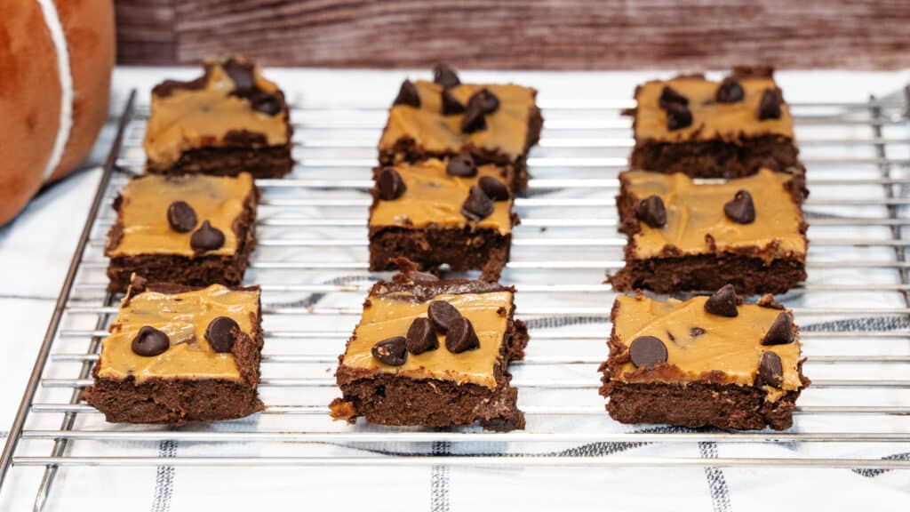 Pumpkin Protein Brownies