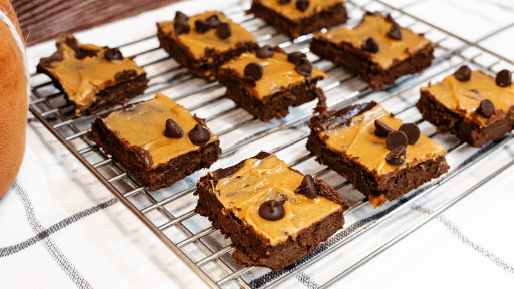 Pumpkin Protein Brownies