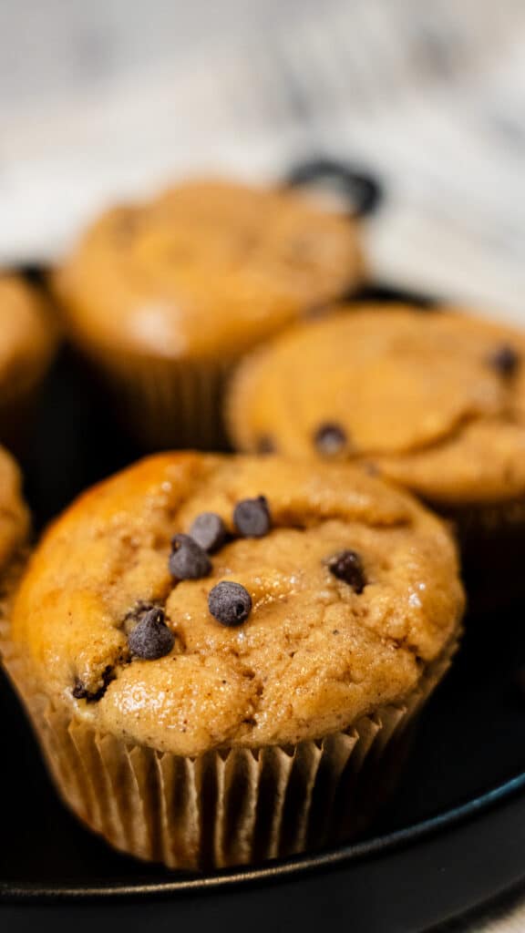 chocolate chip banana pancake muffins